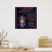 Aangepast aan mijn Vriendin Wolf Blanket, Poster (Keuken)