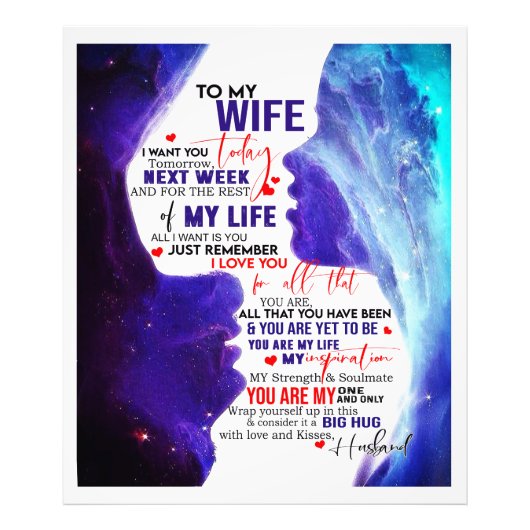 Aangepast aan mijn vrouw foto afdruk (Voorkant)