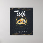 Aangepast aan mijn vrouw | Giften voor Valentijn Canvas Afdruk (Voorkant)