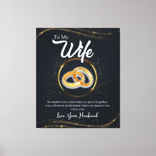 Aangepast aan mijn vrouw   Giften voor Valentijn Canvas Afdruk