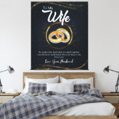 Aangepast aan mijn vrouw | Giften voor Valentijn Canvas Afdruk (Insitu (Slaapkamer))