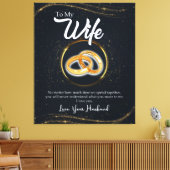 Aangepast aan mijn vrouw | Giften voor Valentijn Canvas Afdruk (Insitu (Woonkamer))