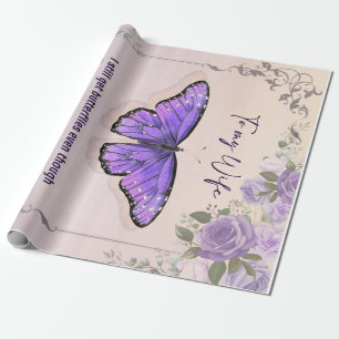 Aangepast aan mijn vrouw Liefde brief van de ech Cadeaupapier