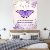 Aangepast aan mijn vrouw | Liefde brief van de ech Canvas Afdruk (Insitu (Slaapkamer))