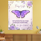 Aangepast aan mijn vrouw | Liefde brief van de ech Canvas Afdruk (Insitu (Woonkamer))