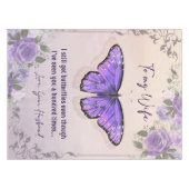 Aangepast aan mijn vrouw | Liefde brief van de ech Tafelkleed (Voorkant (Horizontaal))