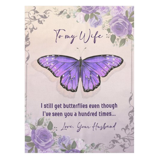 Aangepast aan mijn vrouw | Liefde brief van de ech Tafelkleed (Voorkant)