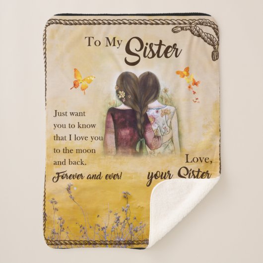 Aangepast aan mijn zusje sherpa deken (Voorkant)