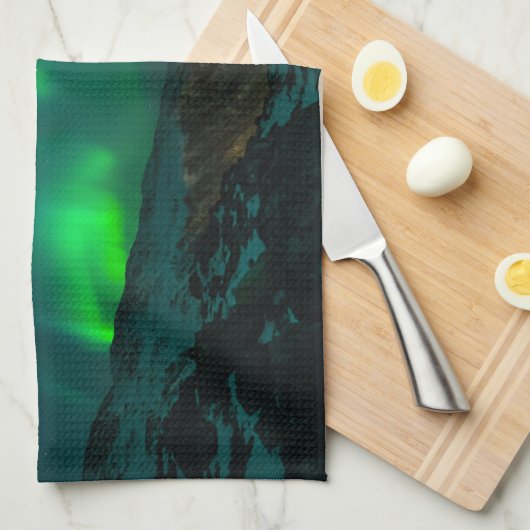 Aangepast aan personaliseren van noordelijk licht  theedoek (Quarter Fold)