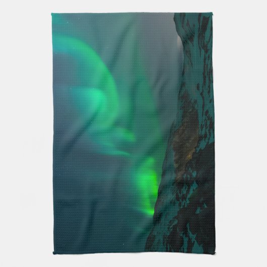 Aangepast aan personaliseren van noordelijk licht  theedoek (Verticaal)