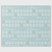 Aangepast - Aan: Uw kind, van: kerstman Cadeaupapier (Vlak)