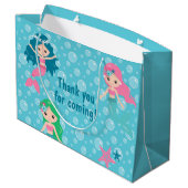 Aangepast aanbod van Mermaid Birthday Favors Party Groot Cadeauzakje (Achterkant Gekanteld)