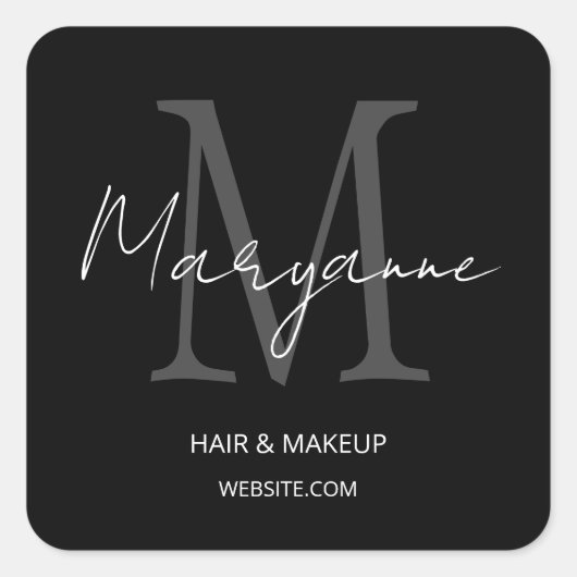 Aangepast aanbod voor kleine bedrijven vierkante sticker (Voorkant)