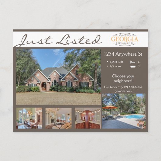 Aangepast aangeboden of verkocht (5 afbeelding) briefkaart (Voorkant)