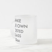 Aangepast, aangepast 10oz, diepgevroren bier matglas koffiemok (Voorkant links)