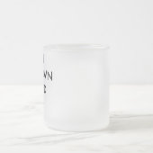 Aangepast, aangepast 10oz, diepgevroren bier matglas koffiemok (Center)