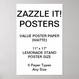 Aangepast, aangepast 11-inch x17-inch Poster met w