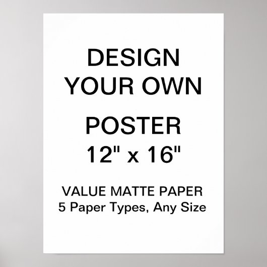Aangepast aangepast 12-inch x 16-inch Poster met v (Voorkant)