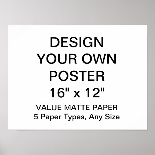 Aangepast aangepast 16-inch x 12-inch Poster met v (Voorkant)