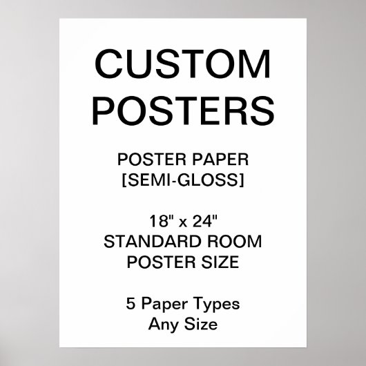 Aangepast, aangepast 18-inch x24-inch semigeprijsd poster (Voorkant)
