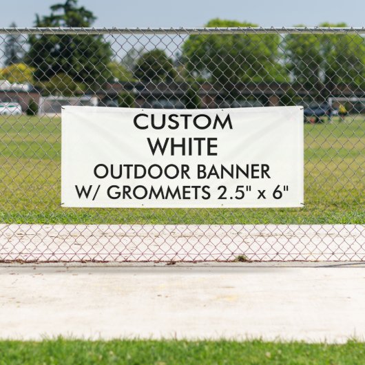 Aangepast, aangepast 2,5 x 6-inch buitenpaneel spandoek (Insitu)