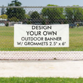 Aangepast, aangepast 2,5 x 6-inch buitenpaneel spandoek (Insitu)