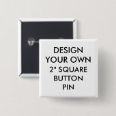 Aangepast, aangepast 2-inch Square Button Pin Badg (Voorkant /achterkant)