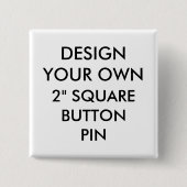 Aangepast, aangepast 2-inch Square Button Pin Badg (Voorkant)
