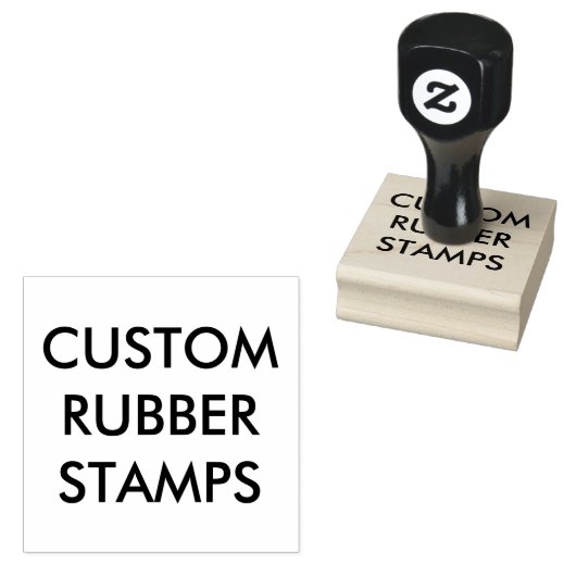 Aangepast, aangepast 2 x 2 inch hout Rubber stempe Rubberstempel (Gestempeld)