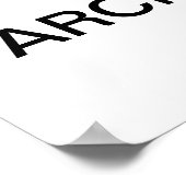 Aangepast, aangepast 36-inch x24-inch archiefpapie poster (Hoek)