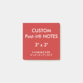 Aangepast, aangepast 3-inch vierkant Post-it® note (Voorkant)
