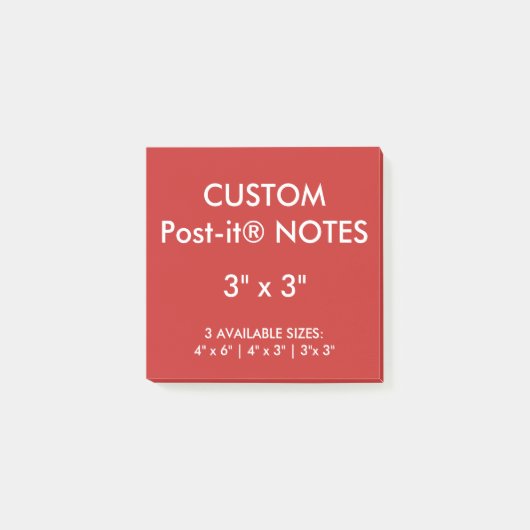 Aangepast, aangepast 3-inch vierkant Post-it® note (Voorkant)