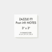 Aangepast, aangepast 3-inch vierkant Post-it® note (Voorkant)