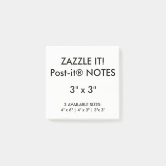 Aangepast, aangepast 3-inch vierkant Post-it® note