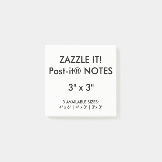 Aangepast, aangepast 3-inch vierkant Post-it® note (Voorkant)