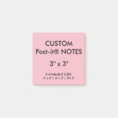 Aangepast, aangepast 3-inch vierkant Post-it® note (Voorkant)