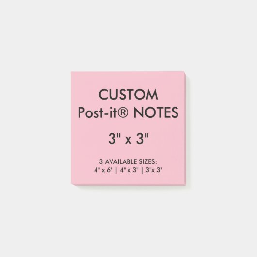Aangepast, aangepast 3-inch vierkant Post-it® note (Voorkant)