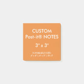 Aangepast, aangepast 3-inch vierkant Post-it® note (Voorkant)