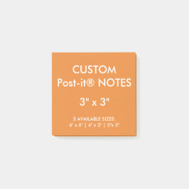 Aangepast, aangepast 3-inch vierkant Post-it® note