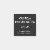 Aangepast, aangepast 3-inch vierkant Post-it® note (Voorkant)
