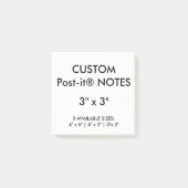 Aangepast, aangepast 3-inch vierkant Post-it® note (Voorkant)