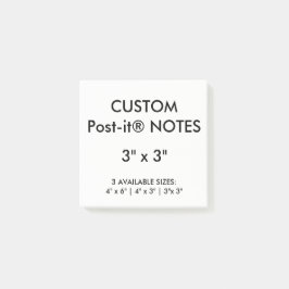 Aangepast, aangepast 3-inch vierkant Post-it® note