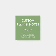 Aangepast, aangepast 3-inch vierkant Post-it® note