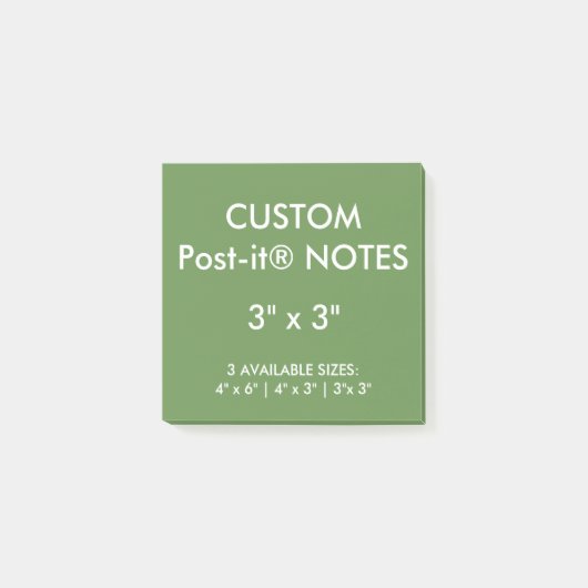 Aangepast, aangepast 3-inch vierkant Post-it® note (Voorkant)