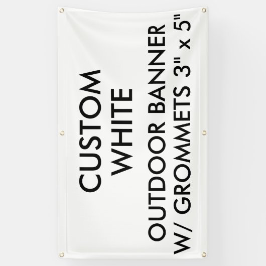 Aangepast, aangepast, 3 x 5-inch buitenste banner (Verticaal)