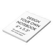 Aangepast, aangepast 40 Notitieblok voor wegwerppa (Linkerzijde)