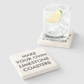 Aangepast, aangepast 4-inch kalksteen Onderzetter (Zijkant)