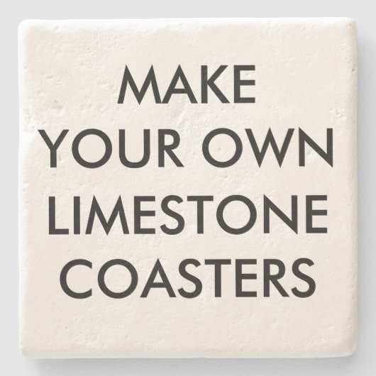 Aangepast, aangepast 4-inch kalksteen Onderzetter (Voorkant)