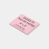 Aangepast, aangepast, 4 x 3 inch Post-it® notes le (Schuin)