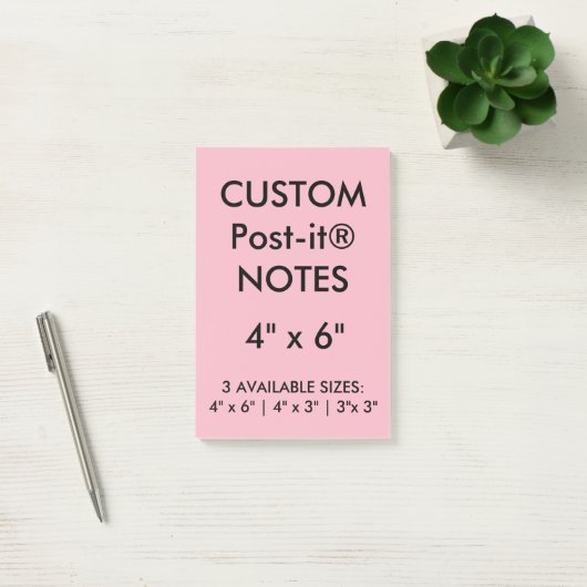 Aangepast, aangepast, 4 x 6 inch Post-it® notes le (Kantoor)
